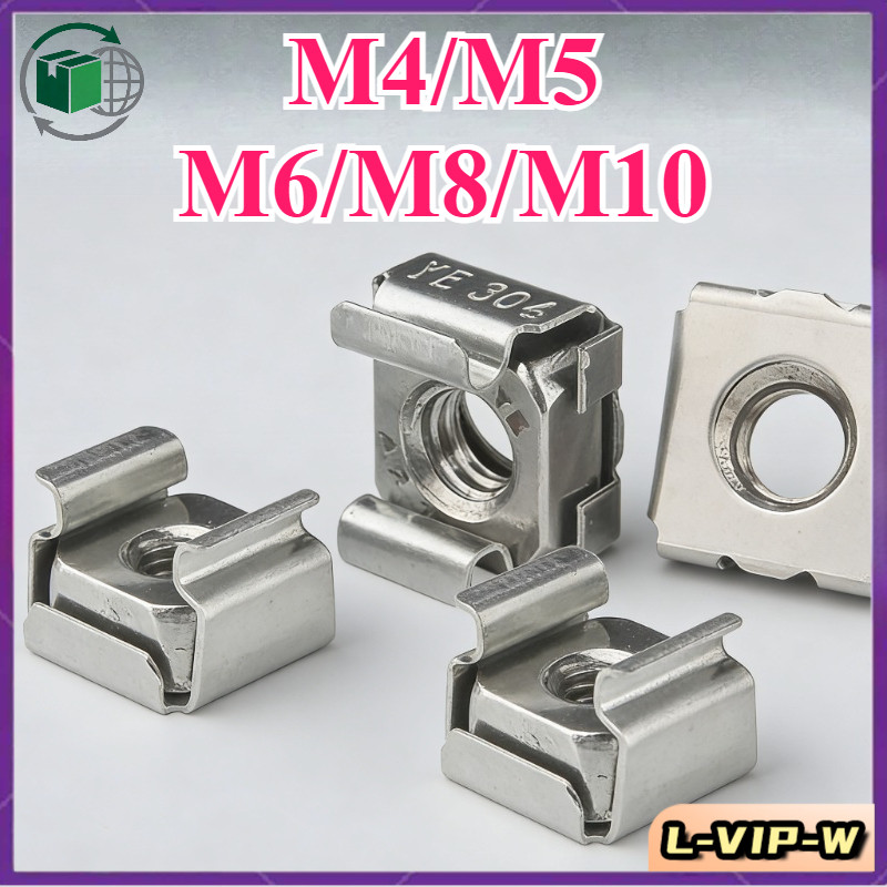 น็อตเทปคาสเซ็ต 304 ฝาเกลียวเหล็ก/ M4/M5/M6/M8/M10（ L-VIP-W-6）