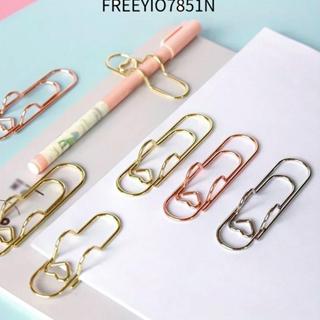 FREEYIO7851N คลิปหนีบกระดาษ, โลหะ DIY กระดาษแก้ไขคลิป, Multi…