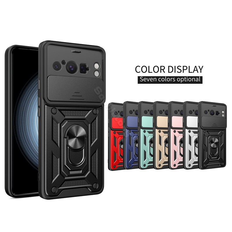 Mecha สไตล์สําหรับ Google Pixel 8 Pro 8A GKWS6 G9BQD GKV4X G6GPR GC3VE G1MNW Hard Push ดึงหน้าต่างขา