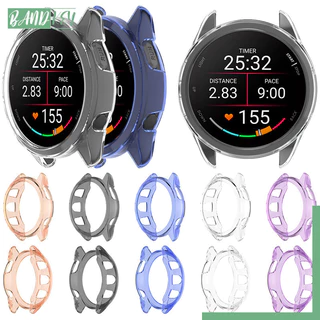 กรณี TPU โปร่งใส for Garmin Forerunner 165/Forerunner 165 Music ป้องกัน Gores เชลล์ป้องกันหน้าจออ่อนกรอบฝากกันชน