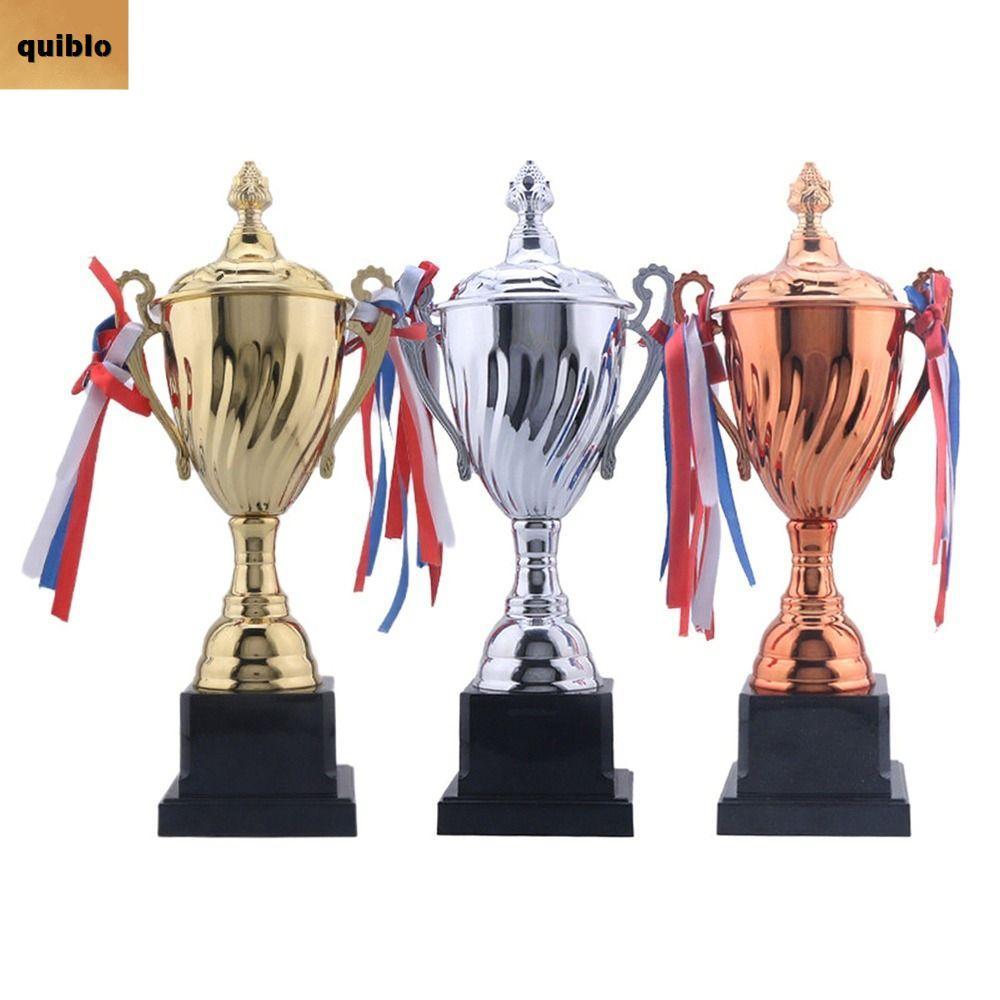 ถ้วยรางวัล QUIBLO ทอง/เงิน/บรอนซ์ 35/32/29 ซม. รางวัลกีฬา แชมป์เปี้ยน การแข่งขัน Memorial Props