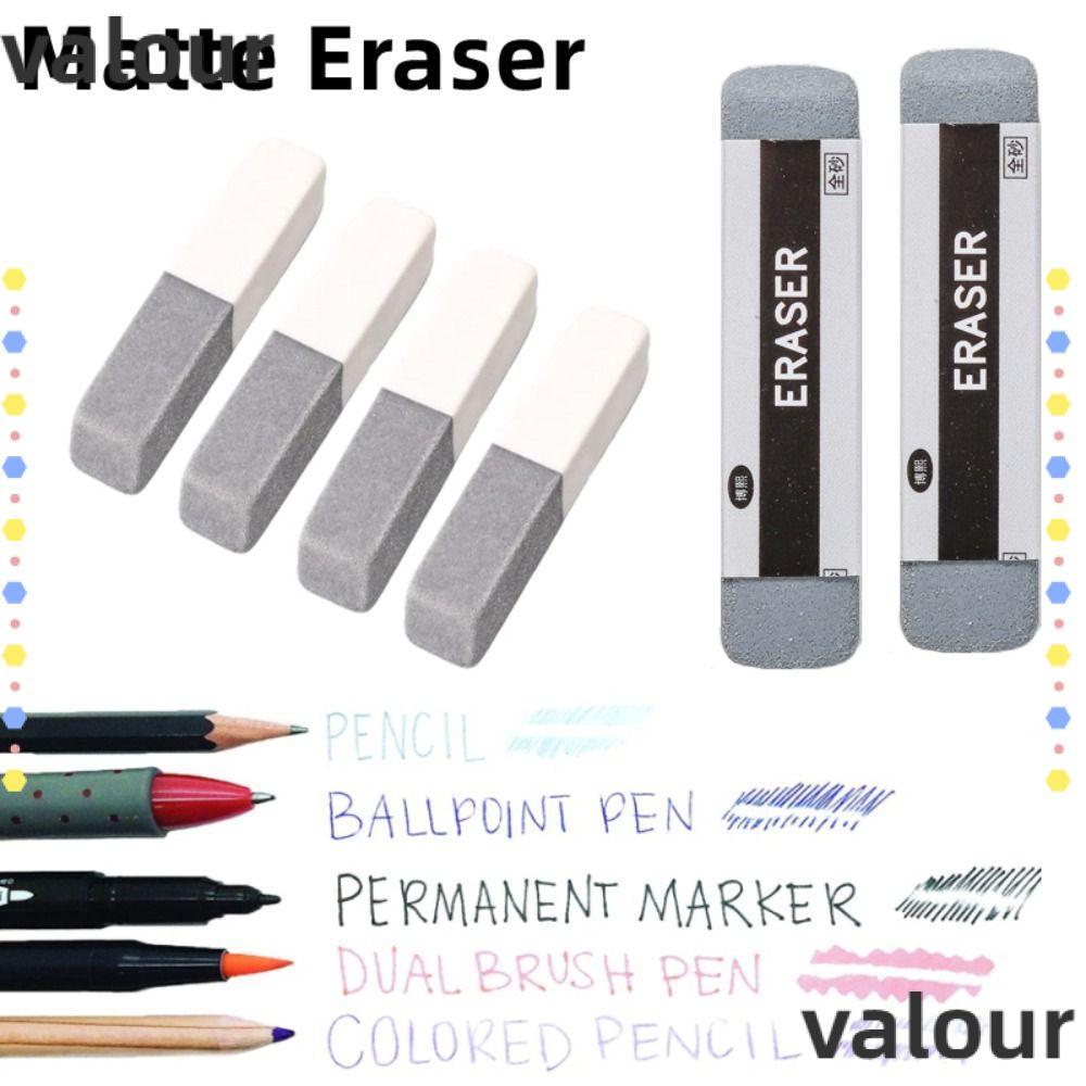 VALOUR 1PCS Frosted Eraser, Matte Dual-use Sand Eraser,คุณภาพสูงของขวัญนักเรียน Traceless ยางลบดินสอ