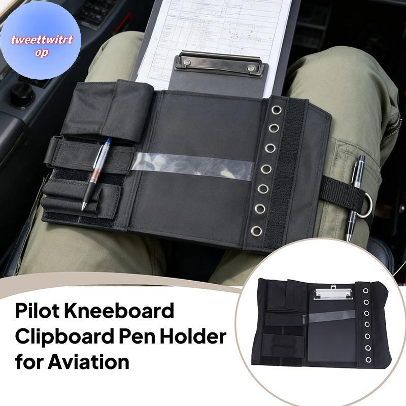DOUSUN Pilot Kneeboard ผ้า Oxford พร้อมสายปรับการบินขาสายรัดบอร์ด Pilot Kneeboard ผ้า Oxford พร้อมสา