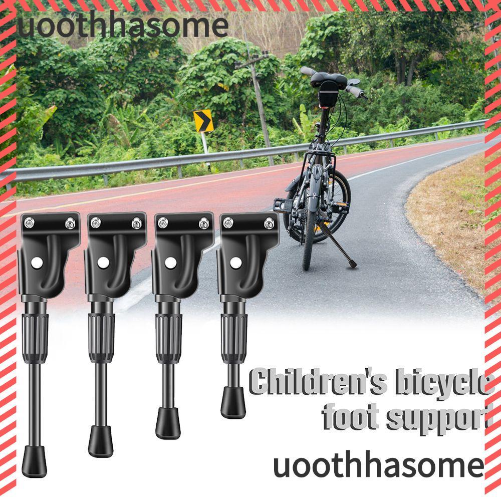 UOTHHASOME Kids Bike Kickstand Cycling Support Foot Road Bike Black Mountain Bike Folding