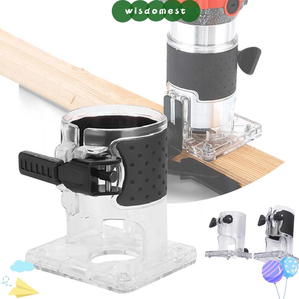 WISDOMEST Trimmer Router ฐานโปร่งใสทนทานงานไม้ไฟฟ้า Trimmer|อุปกรณ์เสริม