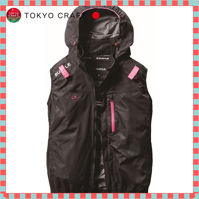 Burtle Aircraft Vest Limited Color (Unisex) Spring/Summer Camouflage Black AC2064 38 XXL