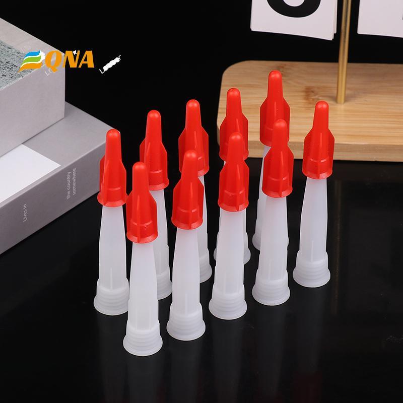[QNA] 10 ชิ้นอะไหล่หัวฉีดซิลิโคนซีลชุดเครื่องมือ Re-sealable Mastic ตลับหมึกอะไหล่หัวฉีดสกรูสําหรับกาว s ใหม่
