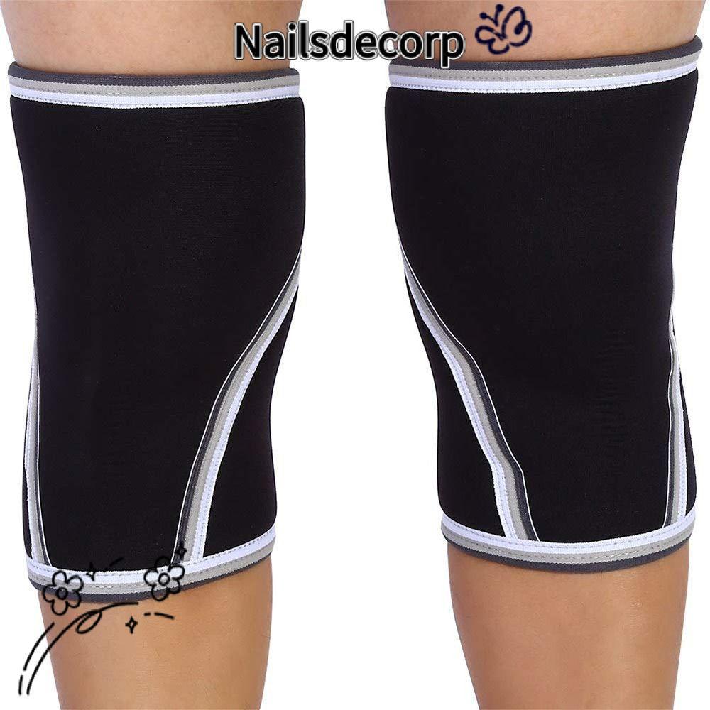 NAILS เข่า Sleeves, Neoprene Discomfort Alleviation Elbow Pads, 7 มม.ป้องกัน Breathable Support Join