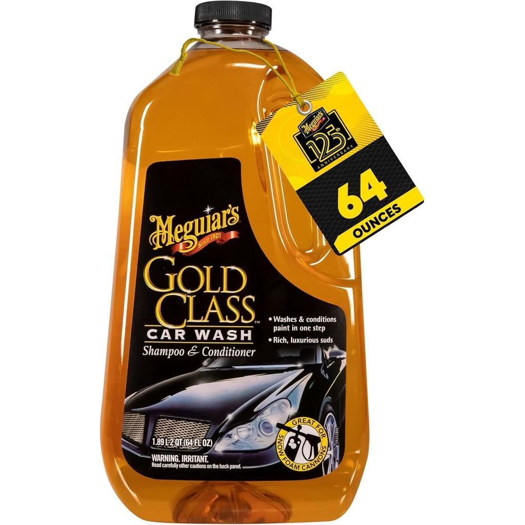 Meguiars Gold Class Car Wash, Rich Foaming Car Soap for Bucket Wash หรือ Foam Cannon Use, Safe on Al