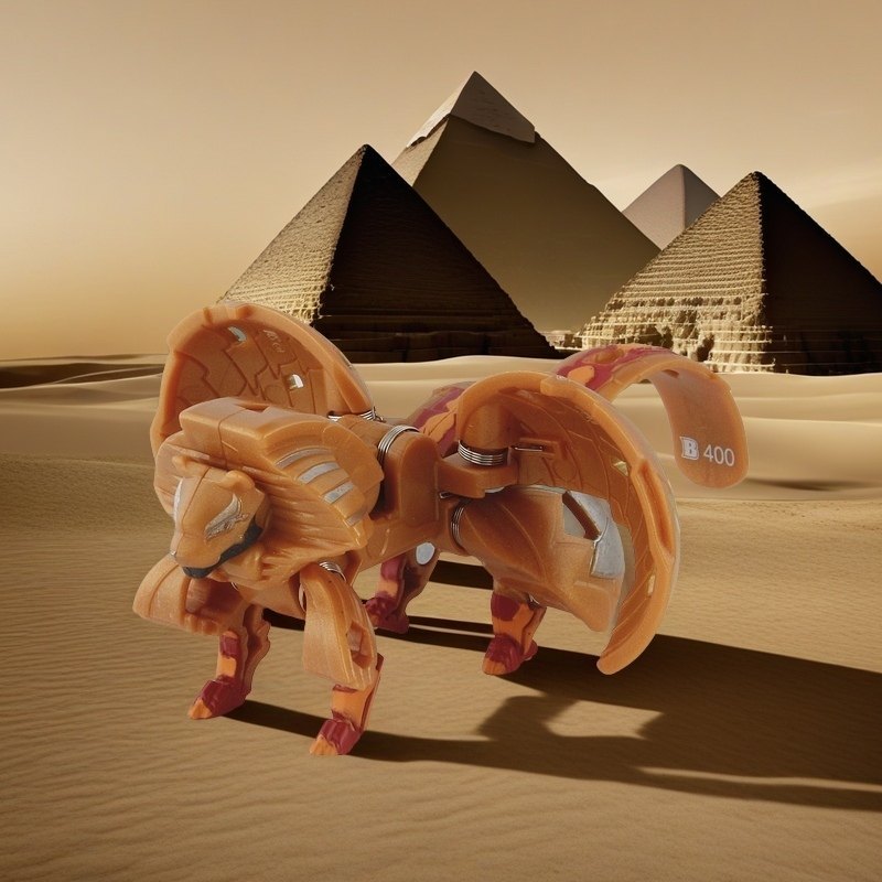 Sega Bakugan Kid Bakugan Diamond ของแท้อัพเกรด Flying Lion Fusion Bakugan Ejection Battle ของเล่น