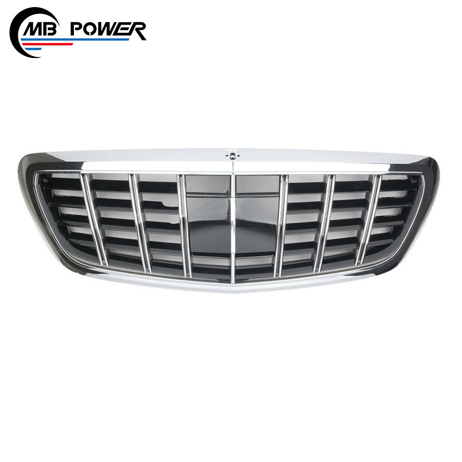ขายร้อน S Class W222 S63 S65 B สไตล์กระจังหน้าสําหรับ W222 S63 S450 S500 S560 S600 รถ Center Grille