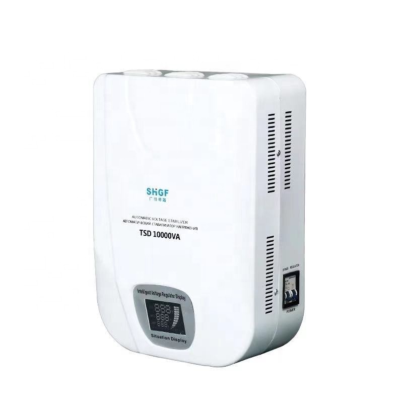 ใหม่ 220V Single Phase Voltage Regulator Stabilizer 5000W ถึง 10000W Power Stabilizers AC Current Ty