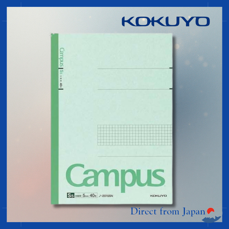 Kokuyo Campus Notebook A4 5mm Grid 40 Sheets x 5 Notebooks