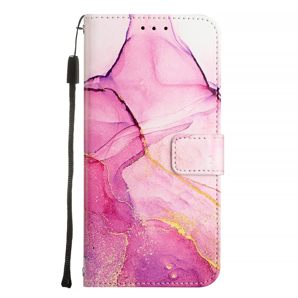 TCL โทรศัพท์ 2 T-mobile Revvl 7 Pro 5G Aquos sense 9 Plus R9 Wish 4 Marble พิมพ์กระเป๋าสตางค์หนัง PU