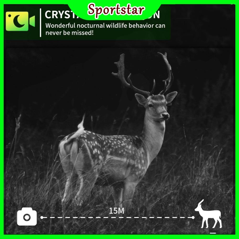 sportsstar.th Domary Solar Trail Camera 8K 60MP WiFi สัตว์ป่า IP66 กันน้ำเกมการมองเห็นได้ในเวลากลางค