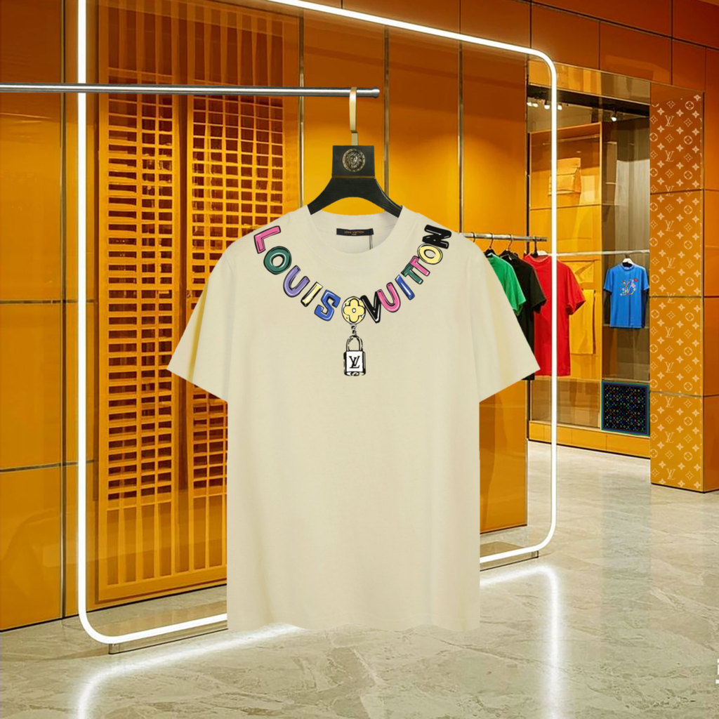 LO% UIS VU & ITTON/L @ V2026 Star คลาสสิกรอบคอแขนสั้นเสื้อยืดผู้ชายผู้หญิงสบายหลวมขนาดใหญ่พิมพ์ Simp