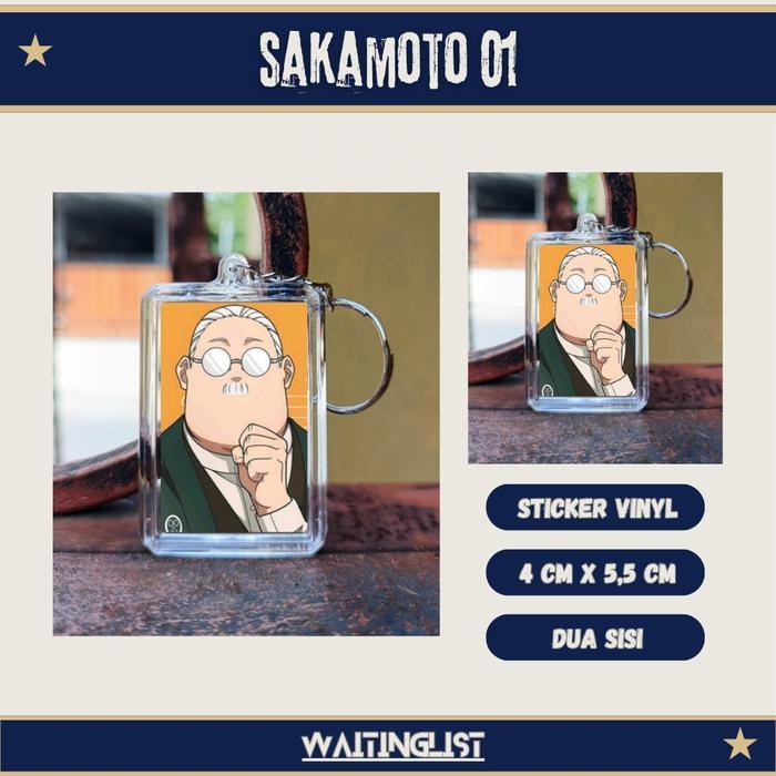 พวงกุญแจ Gantungan Kunci Anime Sakamoto Days - Sakamoto - Yoichi - Shin - Osaragi- Kei - Gaku - Seba