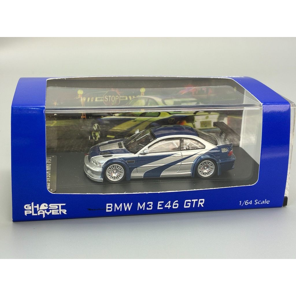 [คลังสินค้าพร้อม ใหม่เอี่ยมที่ยังไม่ได้เปิด] 1/64 sw Ghost Player BMW m3 e46 Superb Speed Alloy Car 