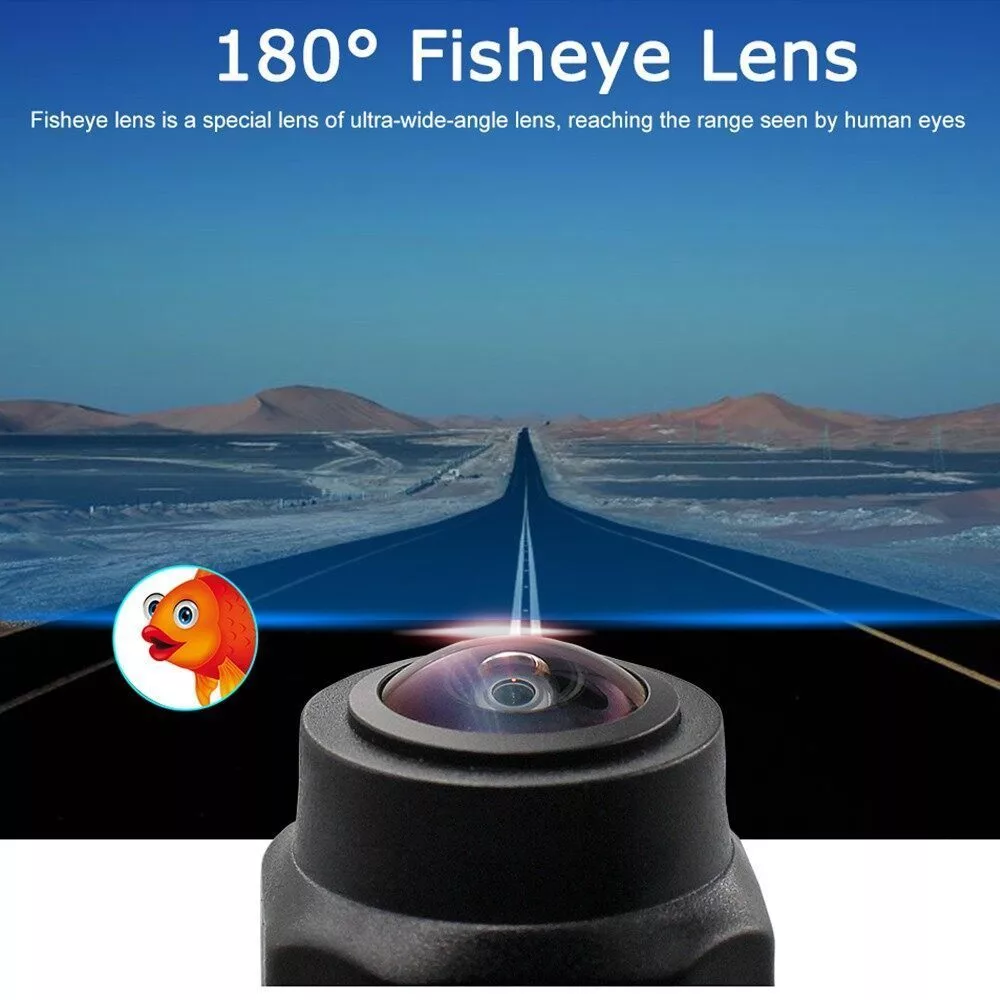 กล้องมองหลังรถยนต์ AHD CVBS 1080P Full HD กล้องสํารอง 170° มุมกว้าง Night Vision เลนส์ Fisheye กล้องถอยหลังรถยนต์ thumbnail 6