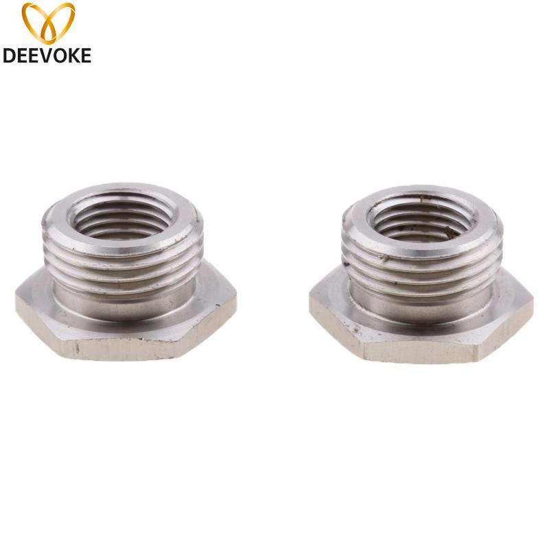 [cuticate11] 2 ชิ้นลด O2 เซ็นเซอร์ปลั๊กอะแดปเตอร์ 18 มม. ถึง 12 มม. ท่อไอเสียสําหรับ Harley