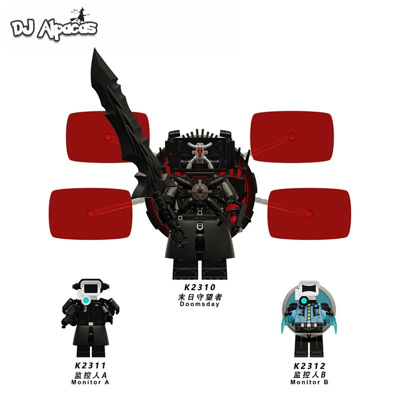 Doomsday Mini Figures ของเล่นสะสม Skibidi ห้องน้ํา Monitor ตุ๊กตา K2310-2312