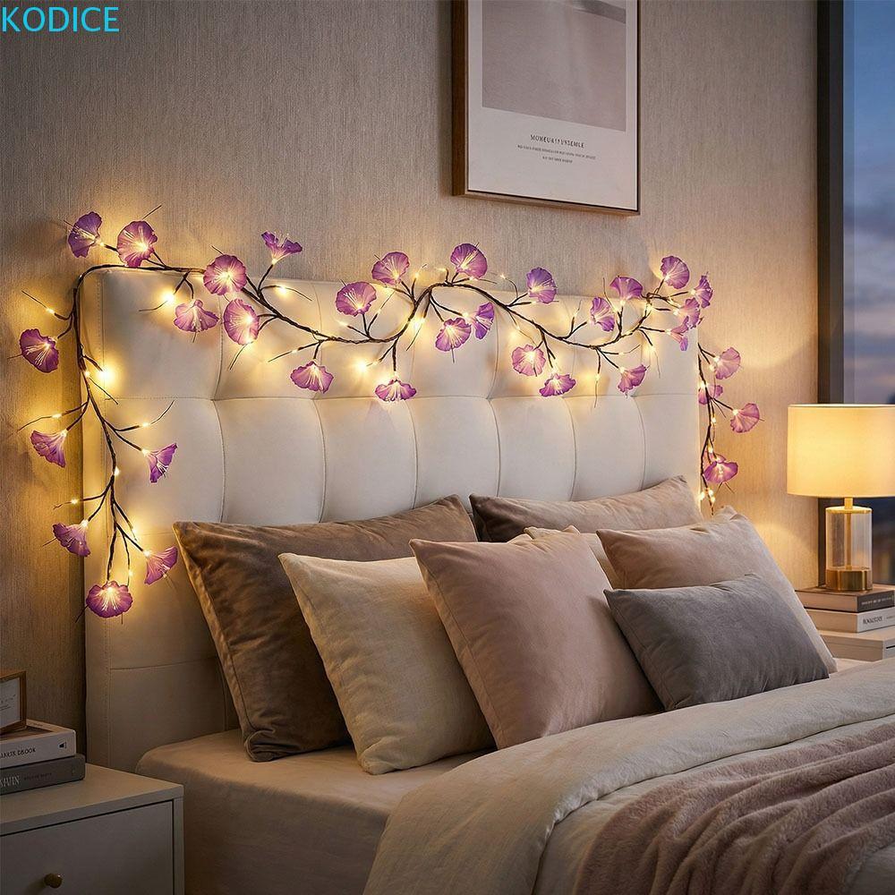 KODICE ไฟ LED Vine, การออกแบบ Leaf Design Bendable Vine Lights, Vine String Dimmable กันน้ําดอกไม้ที