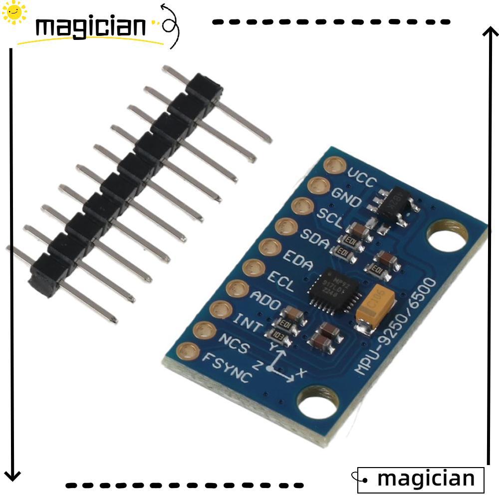 MAGICIAN 9 DOF ทัศนคติ 9 แกน, พลาสติก 3 ~ 5V Gyro + โมดูลเซ็นเซอร์คันเร่ง, คุณภาพสูง Mini Blue SPI/I
