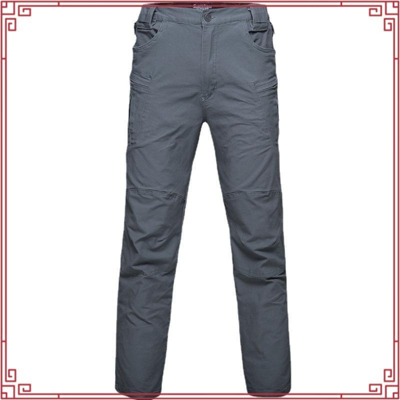 IX8 กางเกงคาร์โก้ ผ้ายืด cotton spandex หนา กางเกงยุทธวิธี มีช่องกระเป๋าหลายช่อง S-3XL