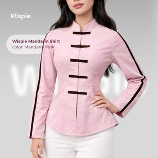 Wispie Mandarin Shirt | Kemeja Cheongsam Shanghai Wanita Lengan panjang