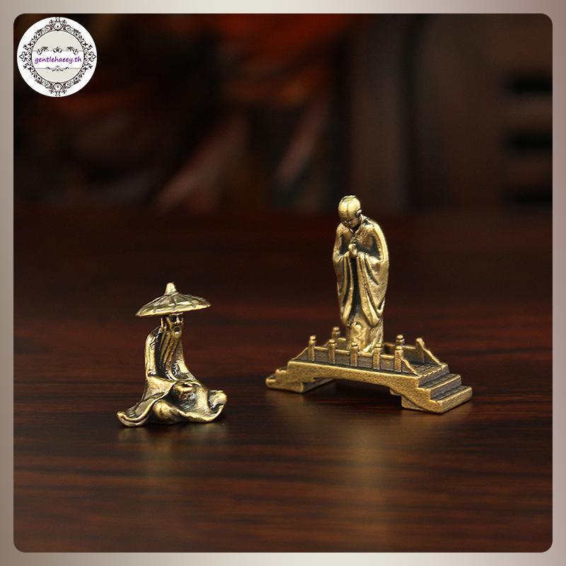 GG Mini Fish Tank Figurine Garden Fisherman รูปปั้นกลางแจ้งประติมากรรมสนามหญ้า Office Home Desktop เ