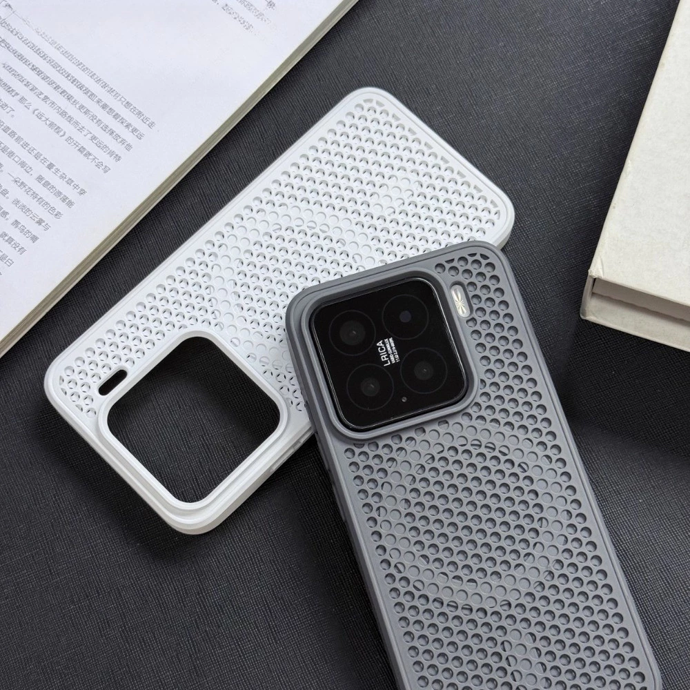 เคสโทรศัพท์ระบายความร้อนแบบรังผึ้งสําหรับ XIAOMI 15 14 13 13T Pro POCO F5 F6 F7 Pro/Ultra มินิมอลออกแบบฝาครอบป้องกันแม่เหล็ก PC พนักพิง TPU ขอบนุ่ม anti drop shell