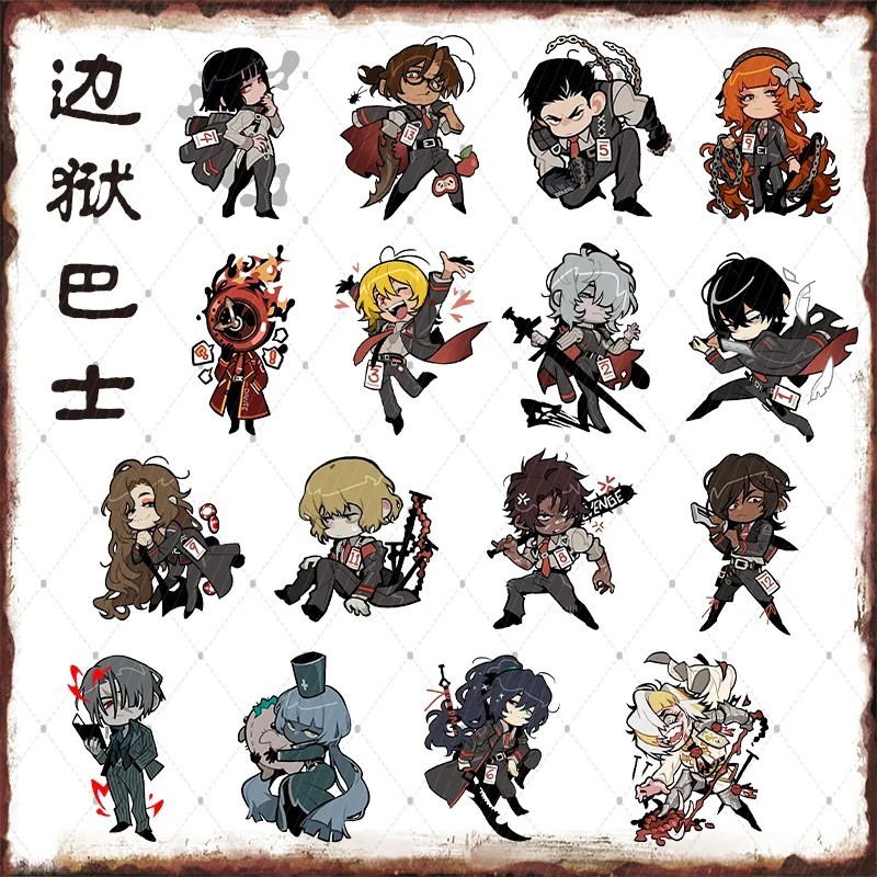 Limbus Company Sinclair Faust Ishmael พวงกุญแจอะคริลิค mica พิมพ์ด้วยตัวละครเกม chibi เป็นของขวัญสําหรับใส่กระเป๋าเอกสาร