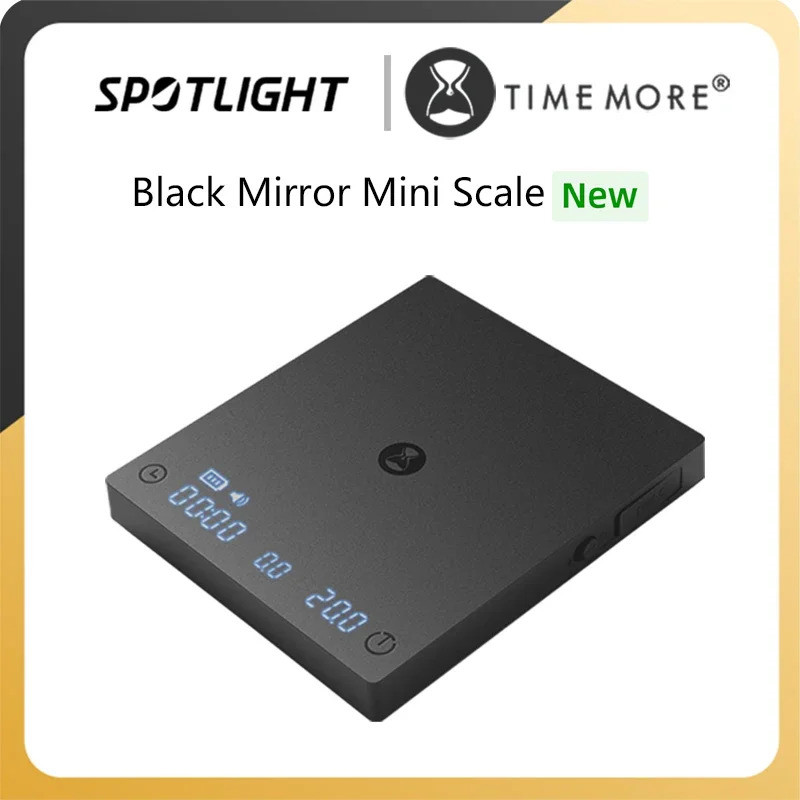 TIMEMORE Store Black Mirror Mini New Espresso Coffee Food Kitchen Scale พร้อม Time USB Light Weight 