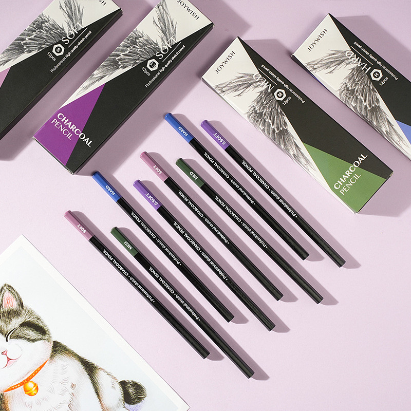 Professional Sketch Charcoal Pen Sketch Pencil Sketch Pen ดินสอนุ่มพิเศษ Sketch Dedicated Charco