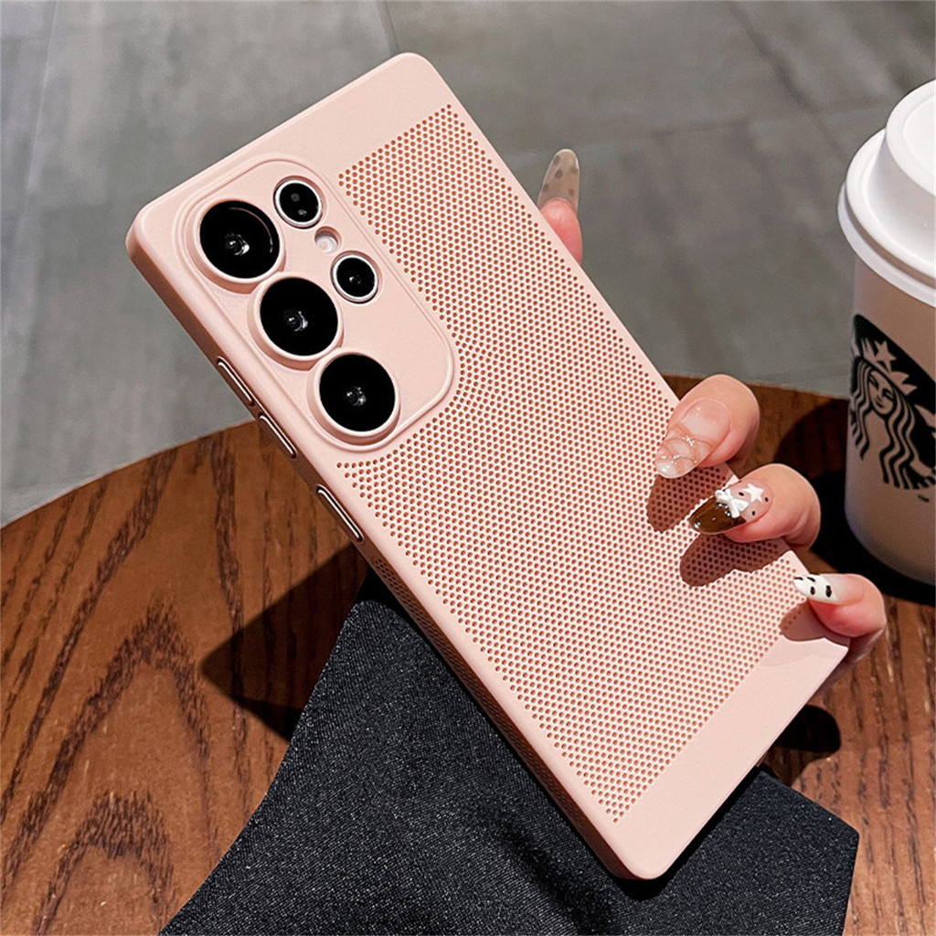 SAMSUNG ใหม่ S26 การกระจายความร้อนเคสโทรศัพท์บางเฉียบสําหรับSamsung Galaxy S24 S25 S26 Ultra S25 + S26 Plus Matte Hardปลอกเต็มเลนส์ป้องกันกันกระแทก