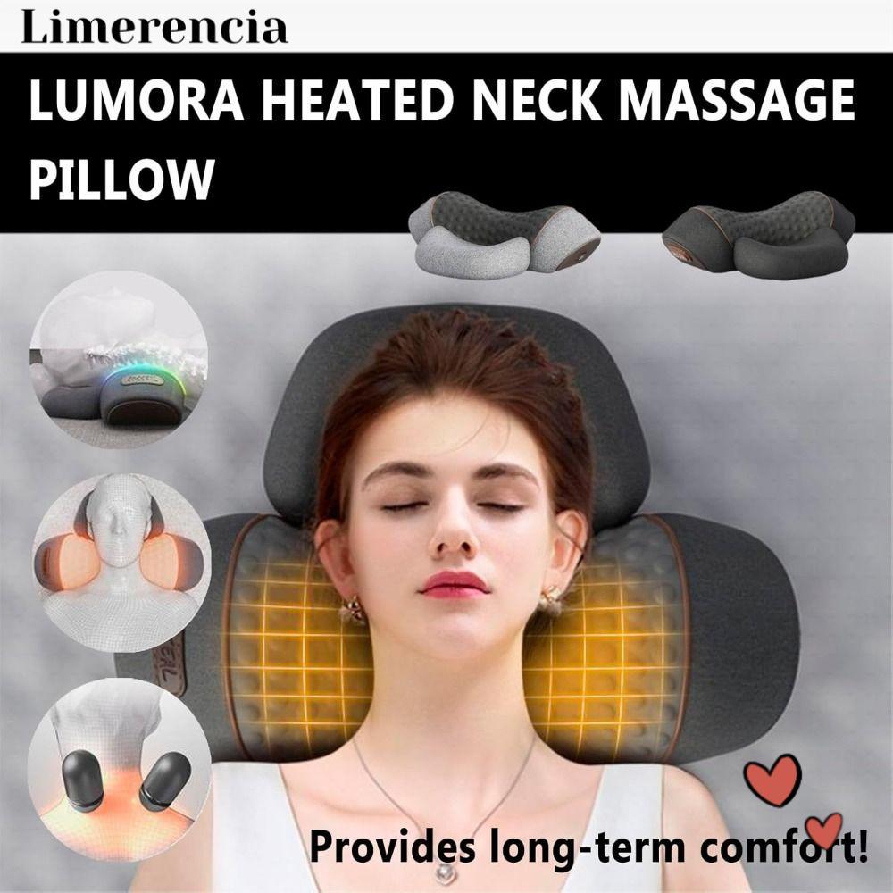 LIMERENCIA หมอนนวดคอ 3-in-1, หมอนนวดคอเมมโมรี่โฟม 3-in-1, เครื่องนวดคอแบบนุ่มสําหรับนวดคอ Stretcher 