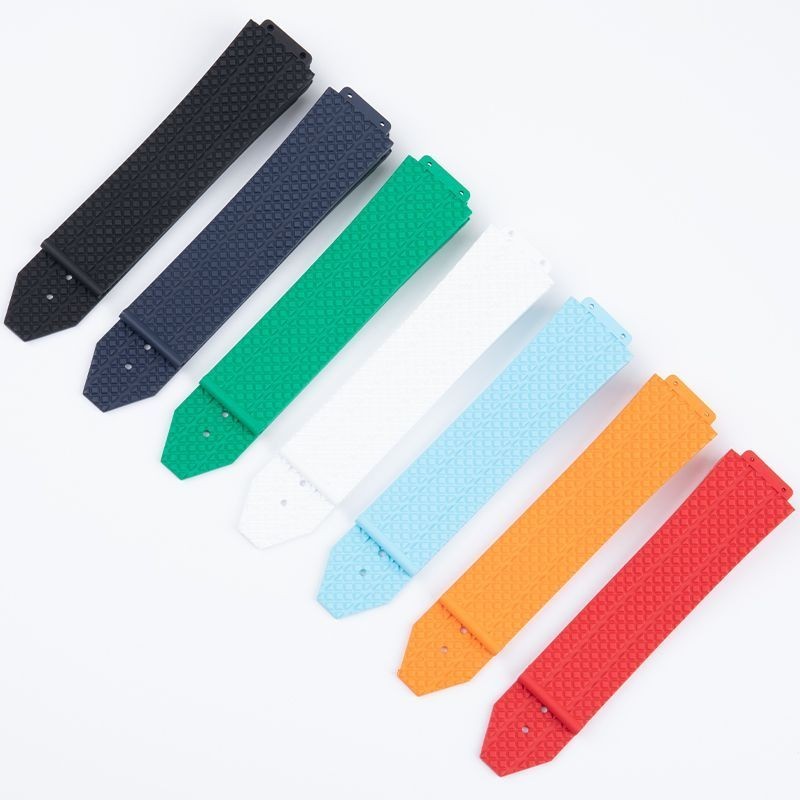 คุณภาพดี ปรับให้เข้ากับ Hengbao สายนาฬิกาชายยาง HUBLOT Hengbao/UBLOT ระเบิดฟลูออรีนสายนาฬิกายาง 22 *