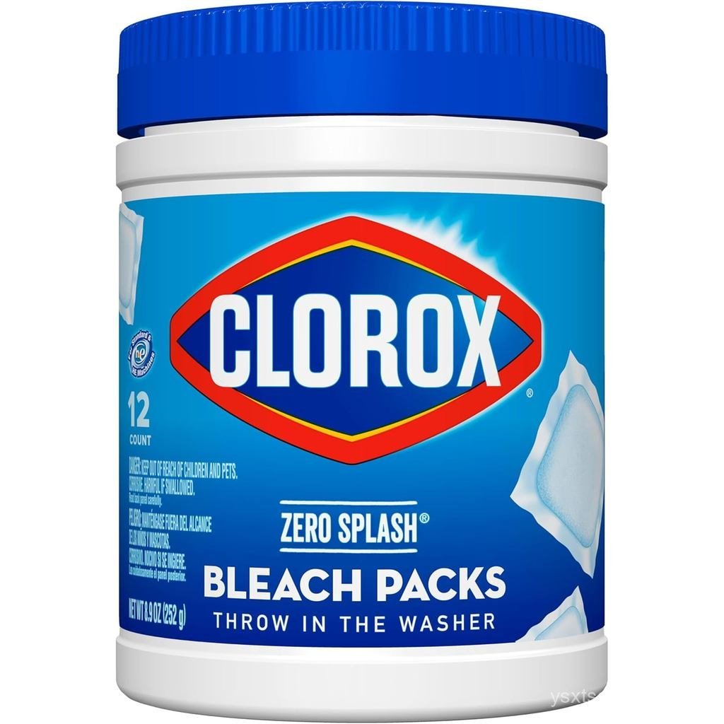 Clorox Control Bleach Packs แพ็คซักรีด จำนวน 12 แผ่น