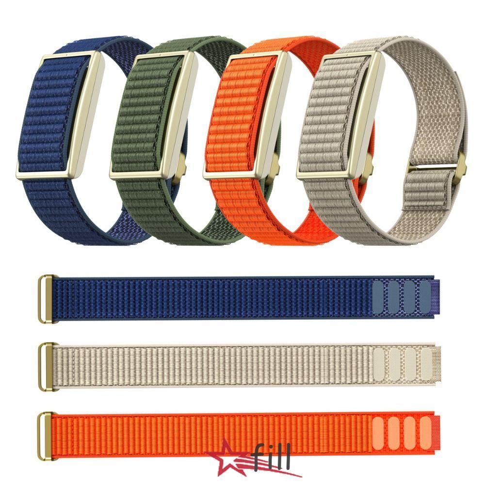 FILL Sport Band, 22mm Loop Design Fitness Tracker Strap, Breathable Nylon Adjustable Arm Band สําหรั