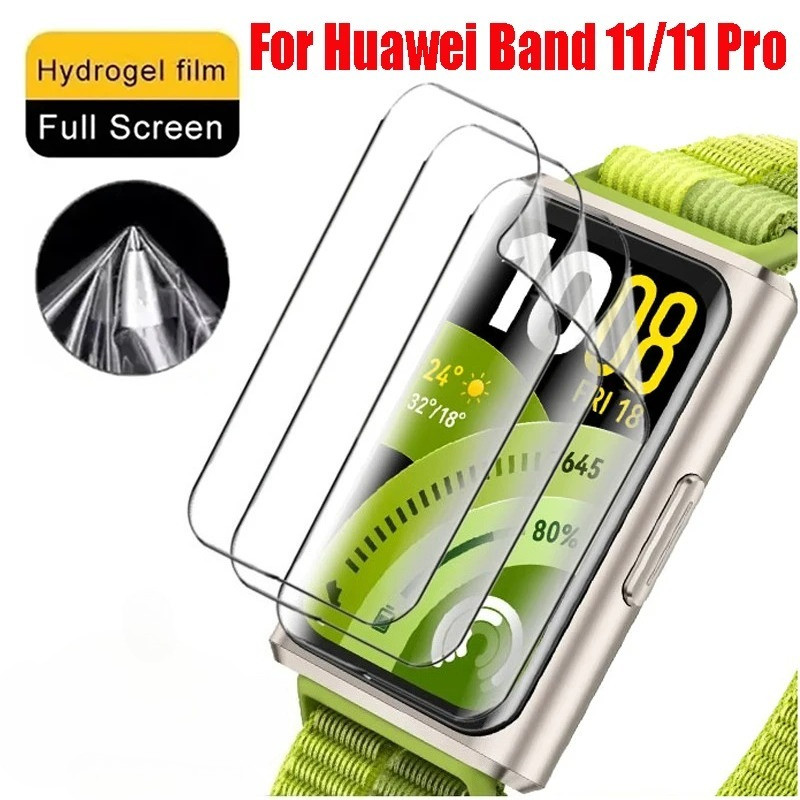 1pcs ฟิล์มไฮโดรเจลสําหรับ Huawei Band 11 Pro 10 9 8 7 HD ป้องกันหน้าจอสําหรับ HUAWEI Band 11 Series นาฬิกาป้องกันฟิล์ม