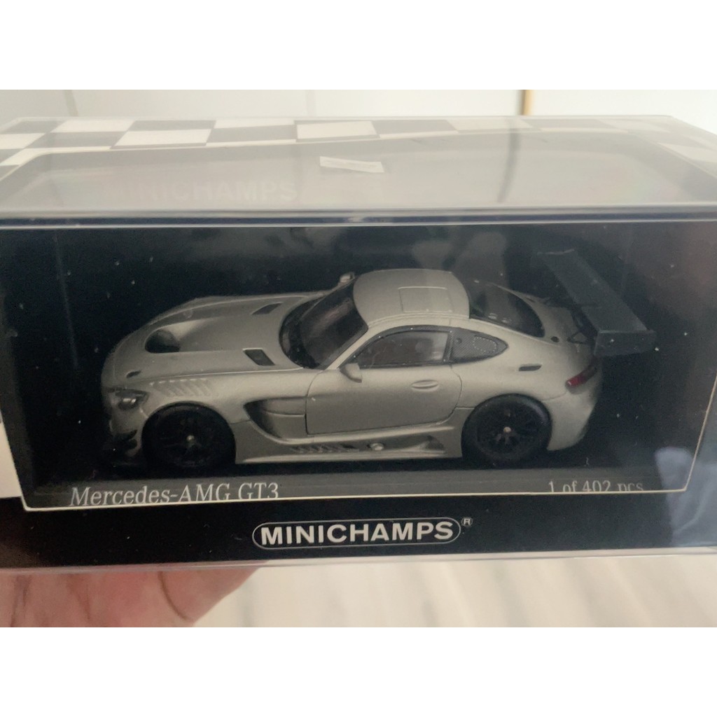 1/43 Mini Cut Benz amg gt3 Matte Grey SF ในการจัดส่ง