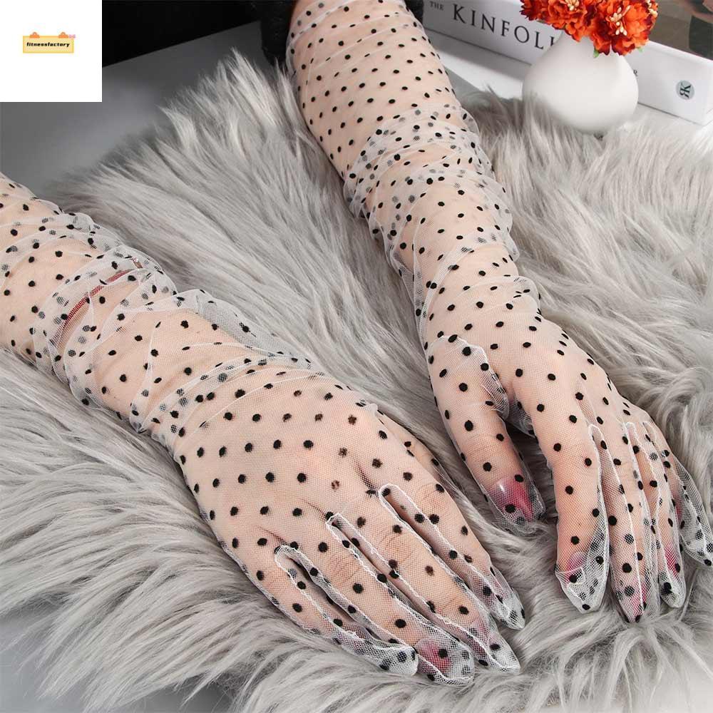 Fitness Factory Spots Gloves กันแดดยืดหยุ่น สำหรับฤดูร้อนและใบไม้ร่วง