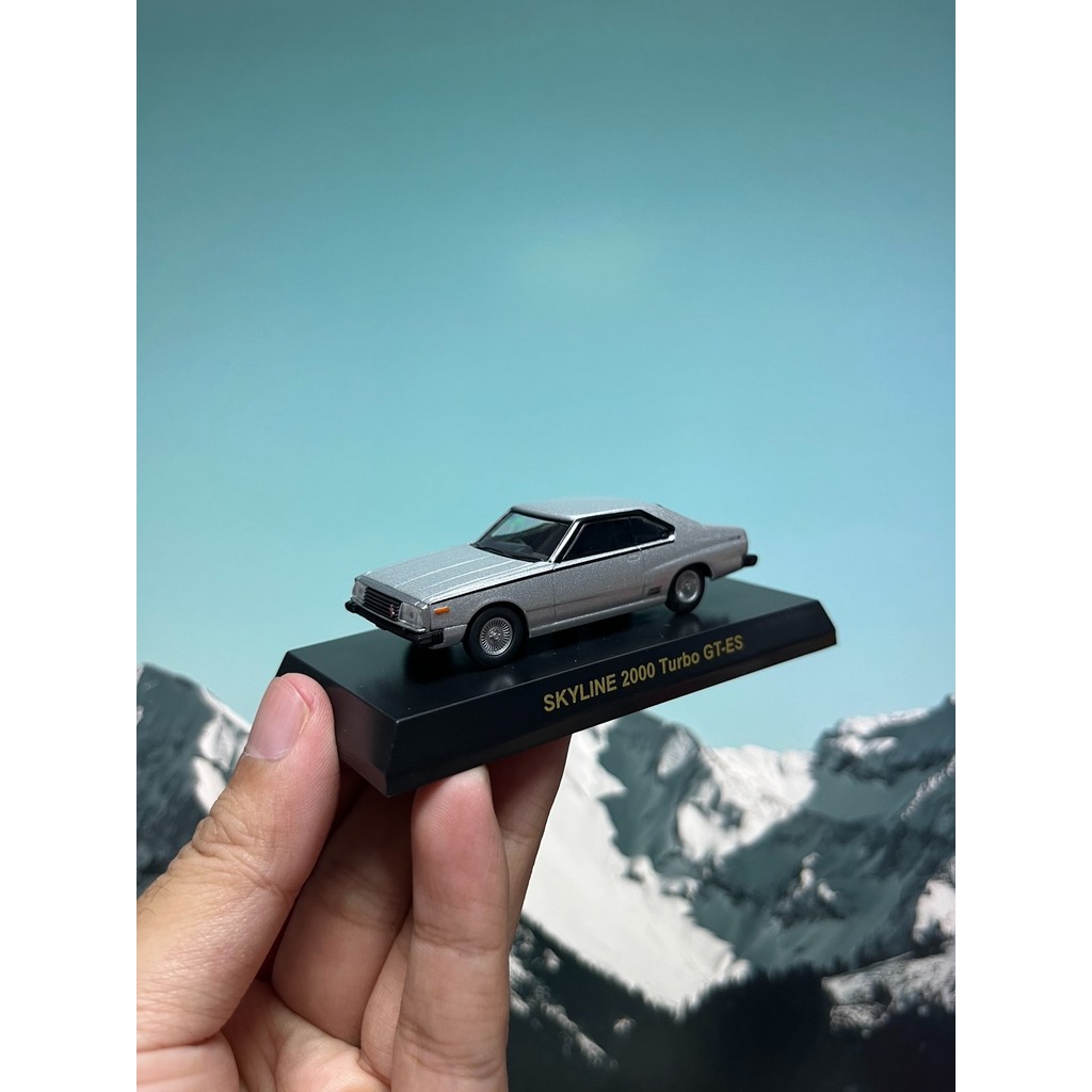1/64 Jingshang kyosho SKYLINE 2,000 turbo gt-es Silver SKYLINE 2,000 Turbo GT-ES ไม่มีการ์ดไม่มีกล่อ