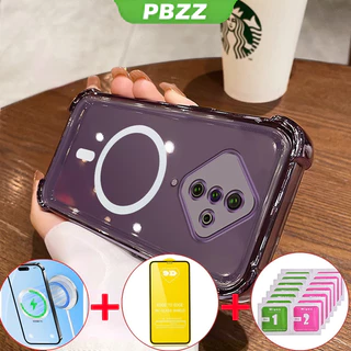 PBZZ [4 in 1] ด้วยกระจกนิรภัยกรณีสำหรับ VIVO S1 Pro VIVO S1โทรศัพท์ปลอก softcase ซิลิโคนกันกระแทกปกการออกแบบใหม่ความงามล้างไร้สาย sjmbs01