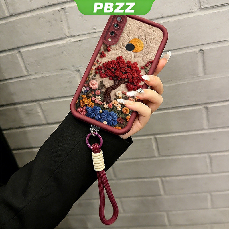 PBZZ สําหรับ Huawei Y9s Y6S Y6 Y7 PRO Y6P Y7A NOVA 5T 7i Y6 Y9 Prime 2019 HONOR 400 200 Pro 400 Lite สมาร์ทเคสโทรศัพท์กันกระแทกใหม่น่ารักพร้อมเชือกเส้นเล็กสําหรับสาวความงาม JTDTHS01