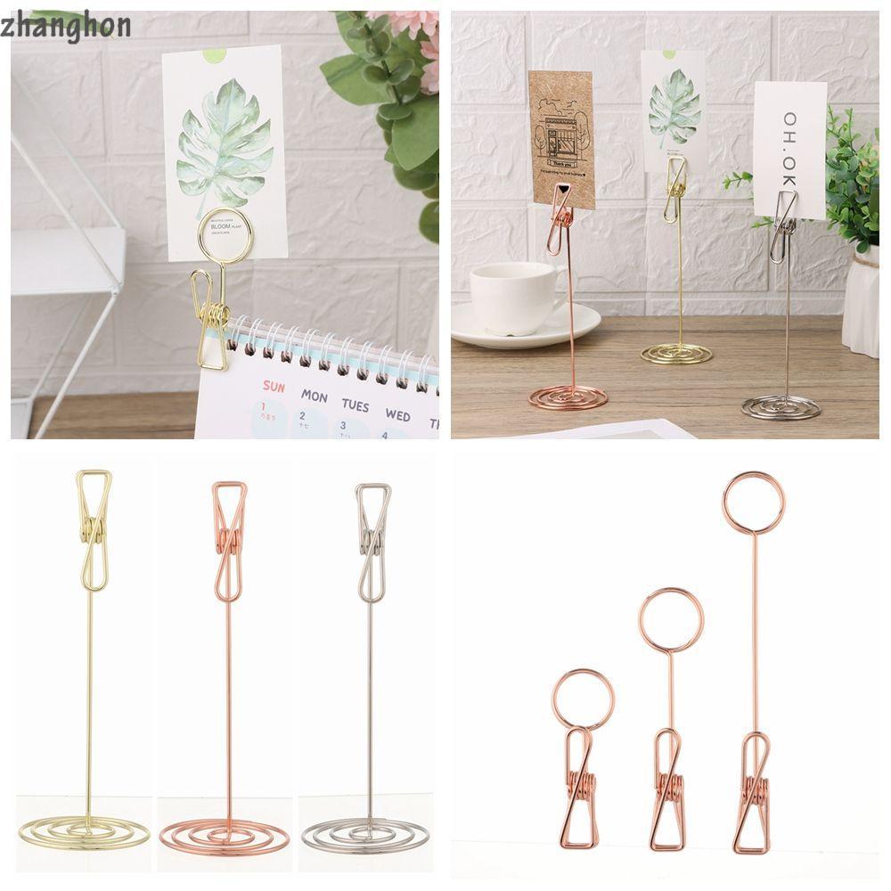 ZHANGHONG Photo Clips Party Supplies Label Stand Wedding Favors Number Card Holder