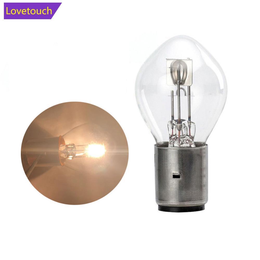 LOVETOUCH 1 PC รถจักรยานยนต์ BA20D ความสว่างสูงหลอดไฟ 12V 35W ไฟหน้าฮาโลเจนหลอดไฟ Amber A4R1