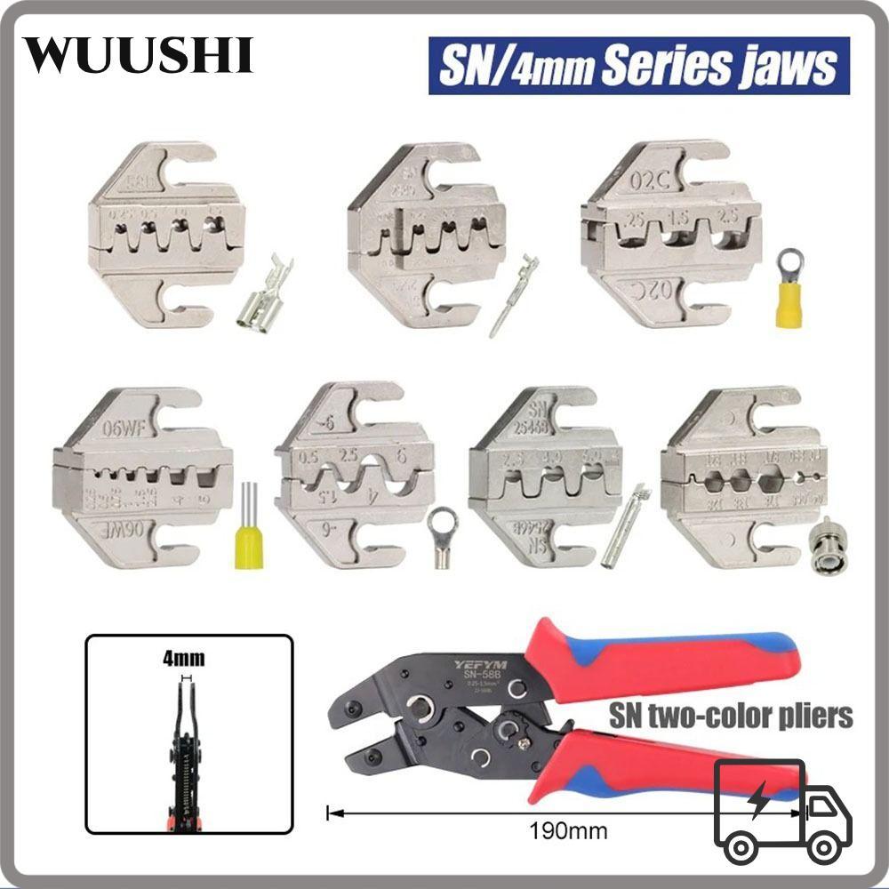 WUSHI SN CRIMPING คีม Jaw, 06WF 2549 03H SN-2546B 02C CRIMPING คีมขากรรไกร,กว้าง 4 มม.48B 58B CRIMPI