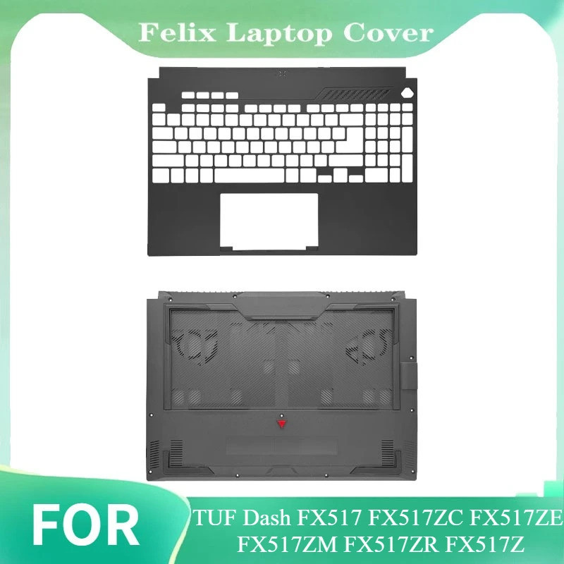 ใหม่ Bezel Top กรณีฐานแชสซีด้านล่าง Palmrest สีดําสําหรับ TUF Dash FX517 FX517ZC FX517ZE FX517ZM FX5