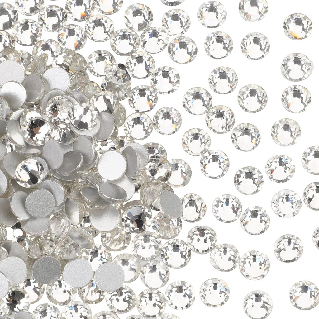Ss12, Crystal1440pcs กาว Fix คริสตัล Flatback Rhinestones แก้ว Diamantes อัญมณีสําหรับเล็บหัตถกรรมตกแต่งเสื้อผ้ารองเท้า 3.2 มม.
